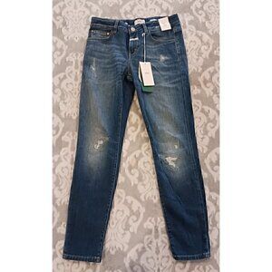 Closed Baker Mid-Rise Distressed Jeans in Mid Blue/NWT, Size 26 (2)